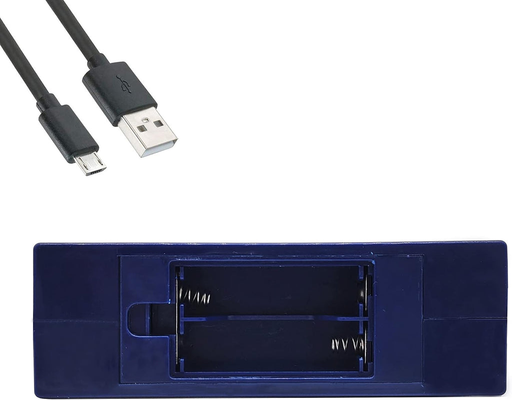 Mini Electric , Rambam Design Hanukkah , Led Travel Menora, Batteries Or USB Powered, Micro USB 4' Cable Included