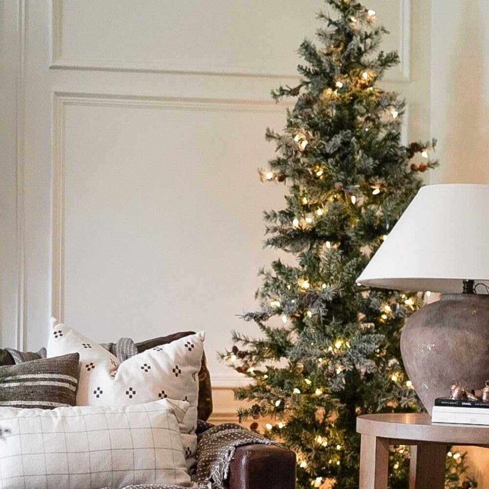 Ft. Buffalo Fir Slim Christmas Tree, Unlit, Decoration