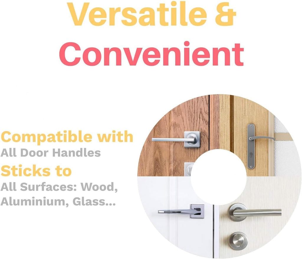 Child Proof Door Lever Lock, Baby Proofing Door Handle Lock, Minimalist Design, 3M Adhesive & No DrillingNeed, Child