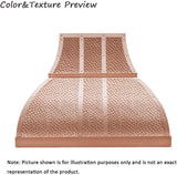 36 Inch Copper Wall Mount Range Hood