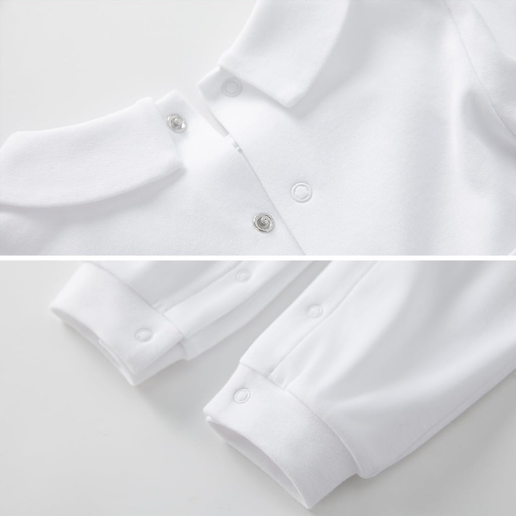 Baby Boy Baptism Outfit Cotton Romper