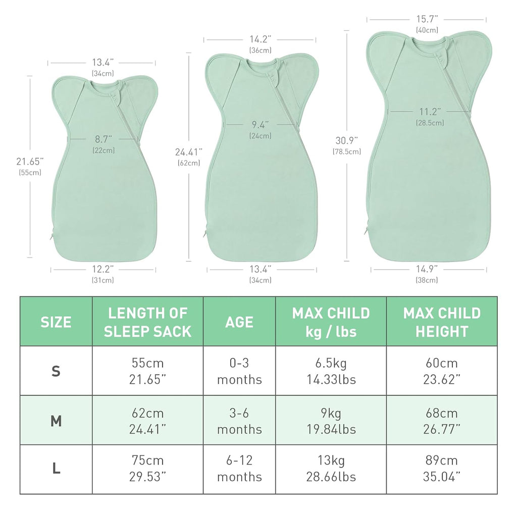 Cotton Arms Up Swaddles Baby Boys Girls Soft