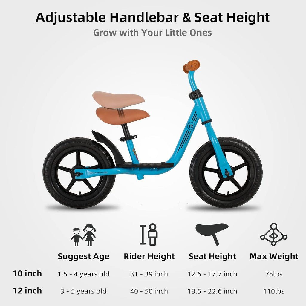 Toddler Balance Bike 2 Year Old Adjustable Bike for 2-5 Boy Girl