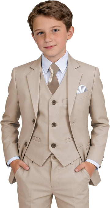 Boys Suit Kids Formal Tuxedo Suits for Boys Wedding Easter Outfits