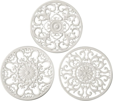 Extra Thick Silicone Trivet Mat for Hot Dishes, Hot Pots and Pans, Pot Holder, Hot Pad to Protect Your Table - Set of 3