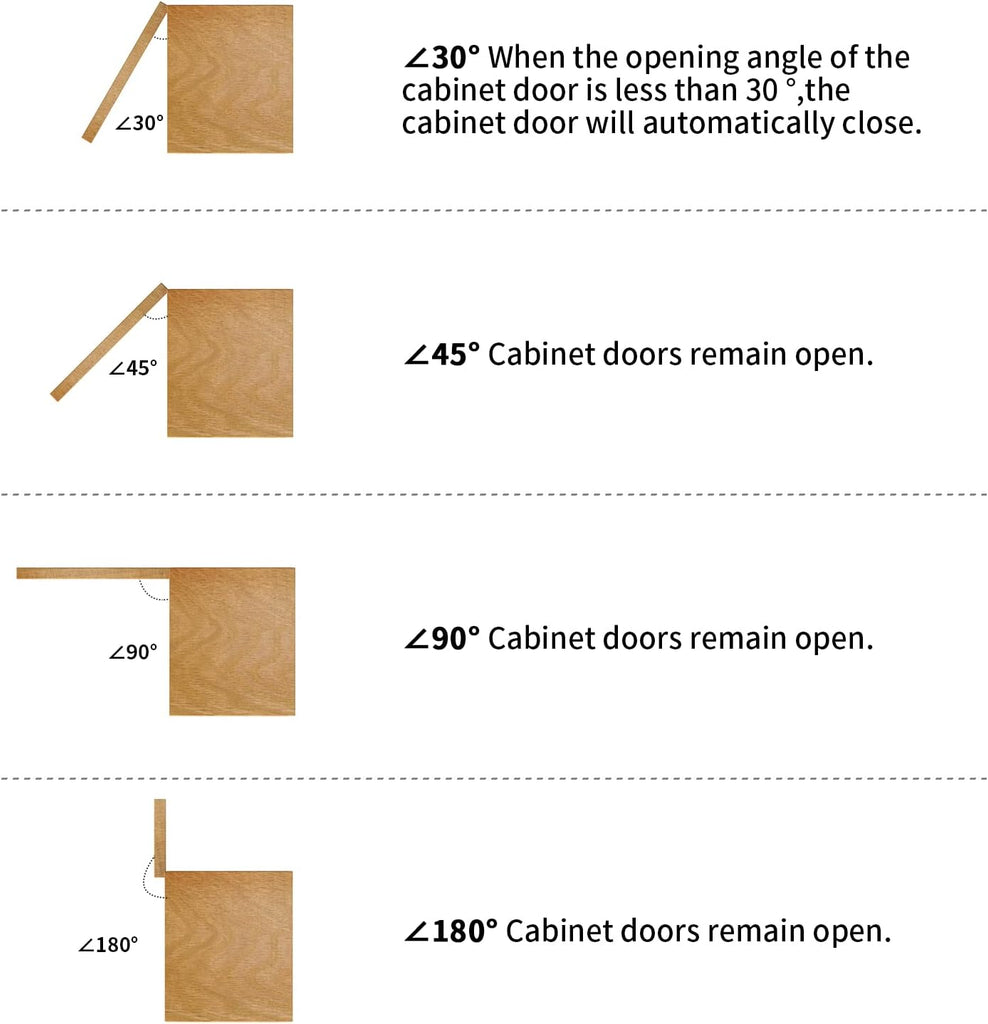 3/8 Inch Inset Cabinet Hinges, 25 Pairs(50 Pack) Self Closing Flush Face Mount Hinges with Door Bumper, Variable