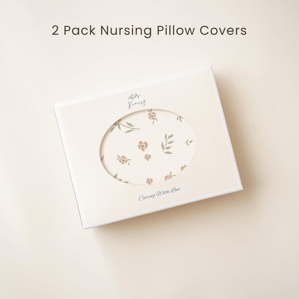 2 Pack Nursing Pillow Covers, Soft Covers for Breastfeeding Pillows