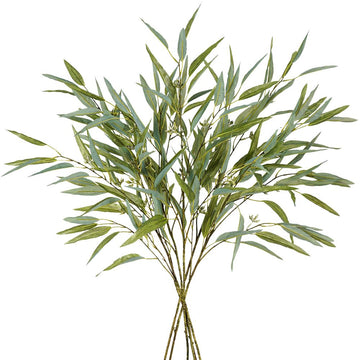 Artificial Plants, 6PCS 39" Green Eucalyptus Faux Branches for Vase, Faux Greenery Stems Artificial Plants for Shop