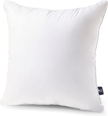 Throw Pillow Insert with 100% Cotton Cover, 20x20 Inch, 1 Pack