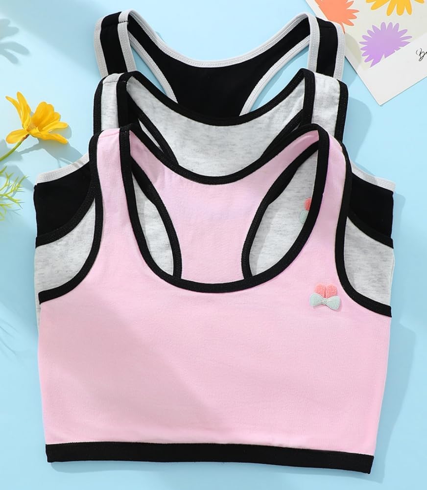 Cotton Training Bras for Girls Sports Bra for Teens