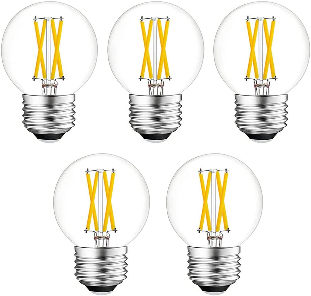 Dimmable E26 g16.5 led Mini Globe Edison Bulb LED Filament Bulb 4W 3000K Warm White 40W Equivalent for Pendant