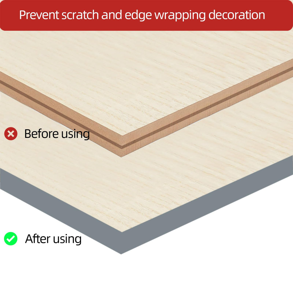 T Rubber Trim Molding, Fit 1 inch Edge, Shelf Edging Banding, Center Barb Tee Moulding for Tables, Floor Transition