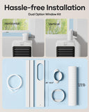 Portable Air Conditioners 12000 BTU 5-in-1 Smart WiFi APP Control, Cooling Dehumidifier Fan Sleep Mode, Window Kit
