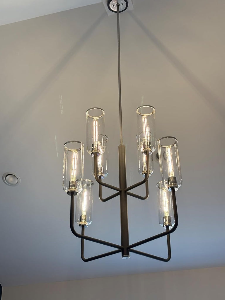 LED Tube Bulbs,T10 Tubular Edison Style LED Filament Bulb, 12W Dimmable Antique LED Bulb,E26 Base,Clear Glass,Warm