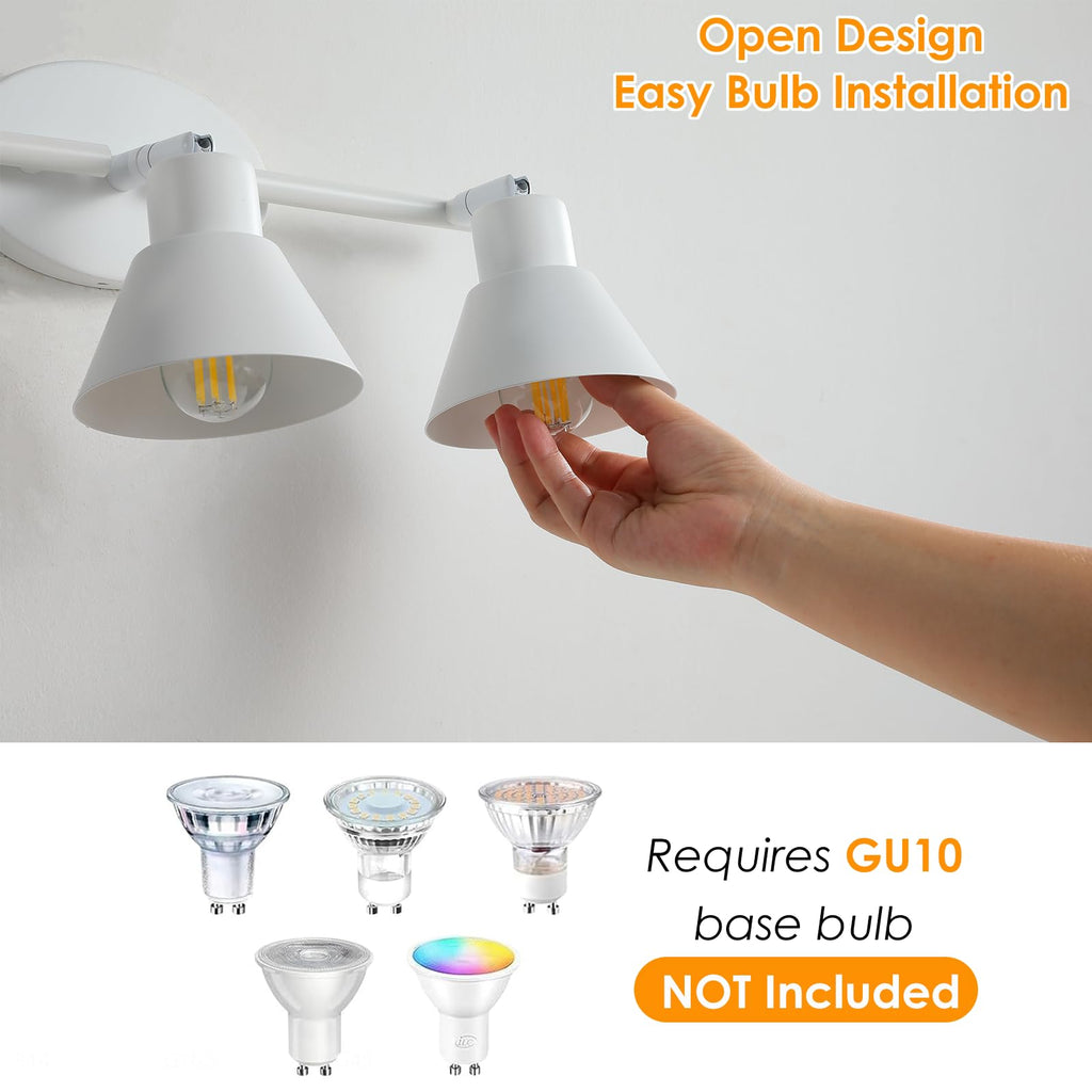4 Light Plug in Track Lighting Kit,Modern Plug in Ceiling Light Fixture,16.4ft Cord,4 Way Ceiling Spot