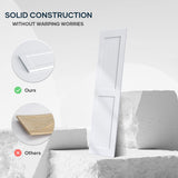 42 x 84 inch (Double 21x84 Door) White Barn Door with 7FT Sliding Door Hardware Kit Included & Handl