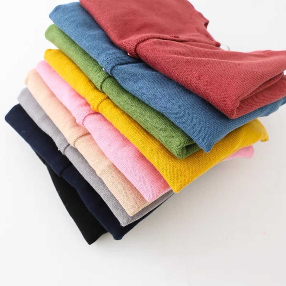 Cardigan Sweater School Uniforms Toddler Long Sleeve Button Knit Solid Sweaters Tops