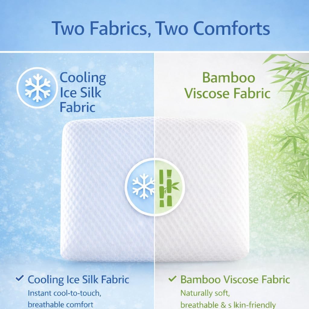 BD Slim 2.7" Stomach Sleeping Memory Foam Pillow-Thin, Flat, Soft Yet Supportative for Belly, Back& Stomach Sleepers