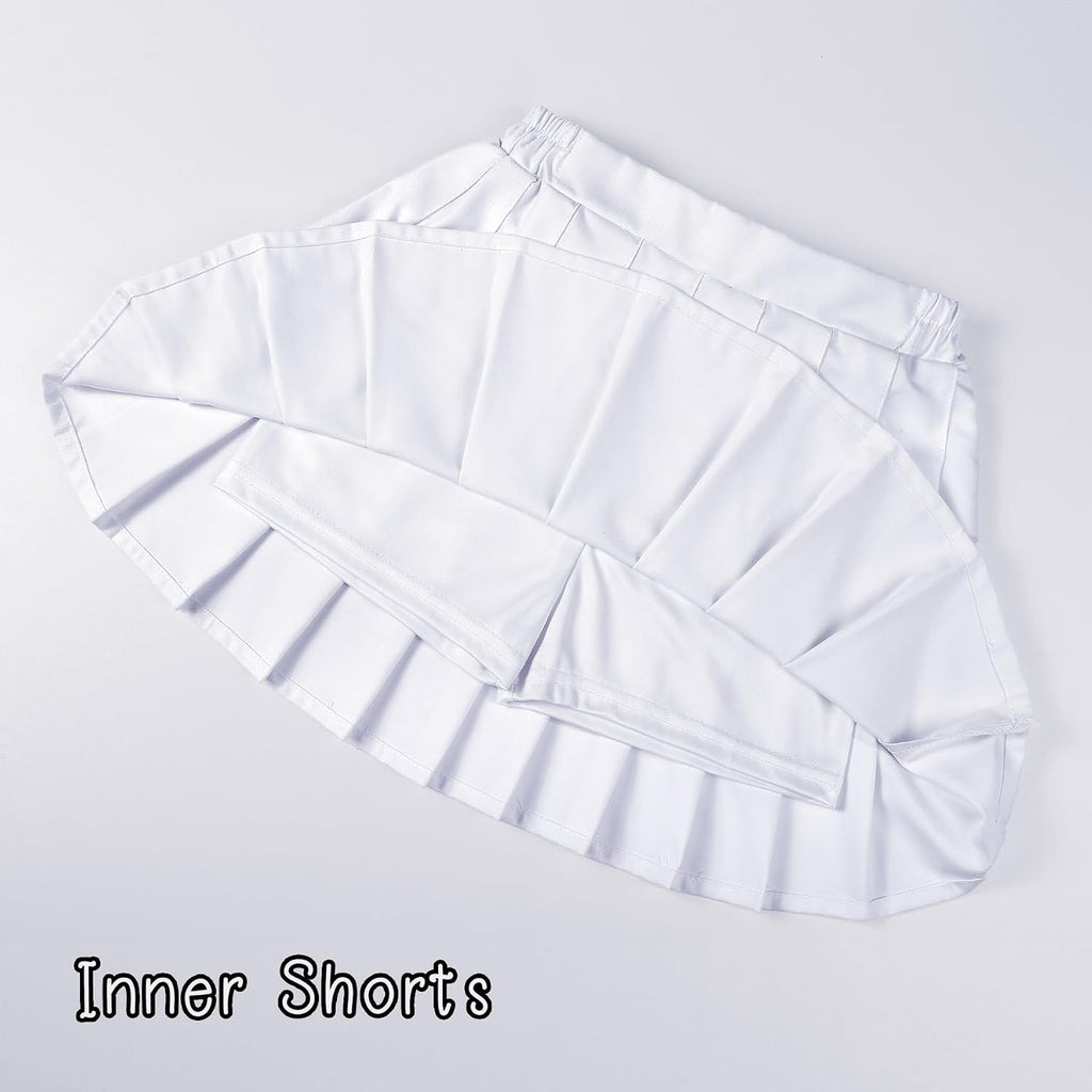 Girls Pleated Mini Skirt High Waist Tennis School Uniform Skirts