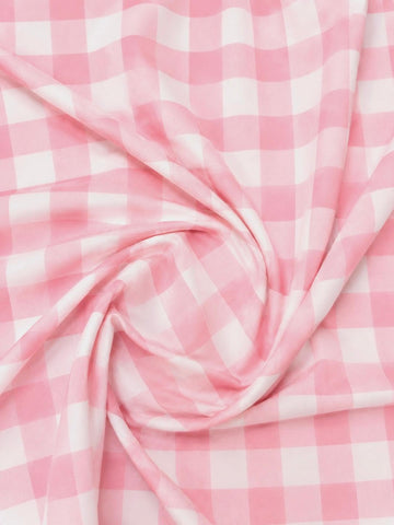 Designz 60" Wide Gingham Checkered Poplin Shirting Fabric by The Yard - Soft & Durable 90% Poplin 10% Cotton Blend