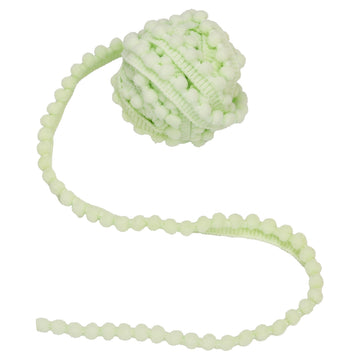 Pom Pom Trim, 3/8" Wide Ball Fringe (Turquoise) - 18 Yards