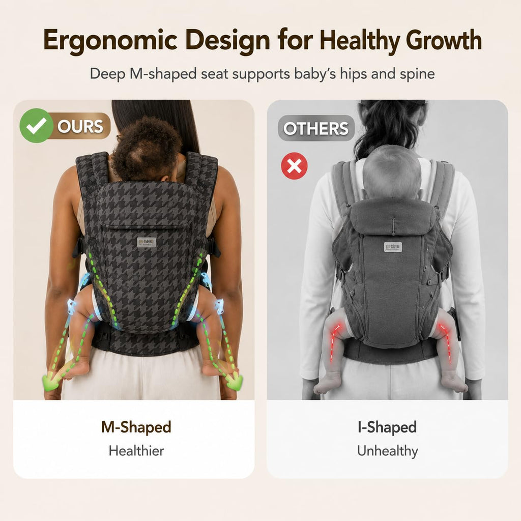 Carrier Newborn to Toddler,Cotton Infant Carrier,7-40lbs Baby Carrier