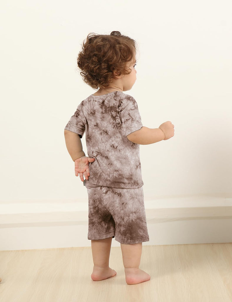 Kids Bamboo Viscose Pajamas Set Boy Girl Shorts Pjs