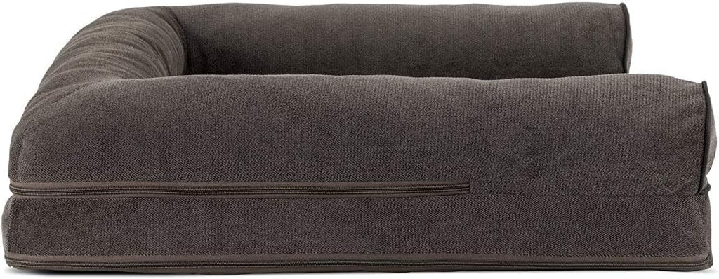 Orthopedic Dog Bed for Large/Medium Dogs w/ Removable Bolsters & Washable Cover, For Dogs Up to 55 lbs - Sherpa &