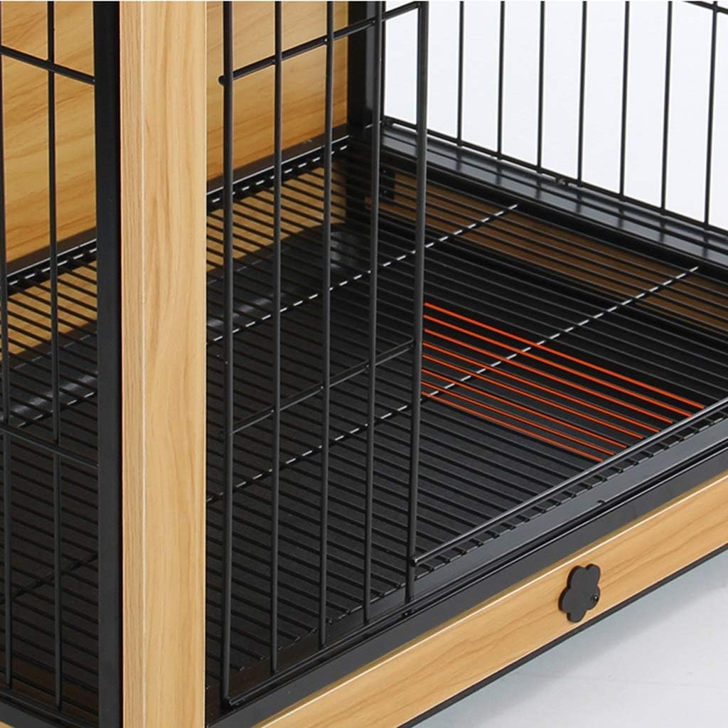 Crate Pet Cage with Crate Cover Pet Dog Cage Indoor Dog Fence Household Dog Bed Cat Rabbit Cage Pet Playpen (XLarge)
