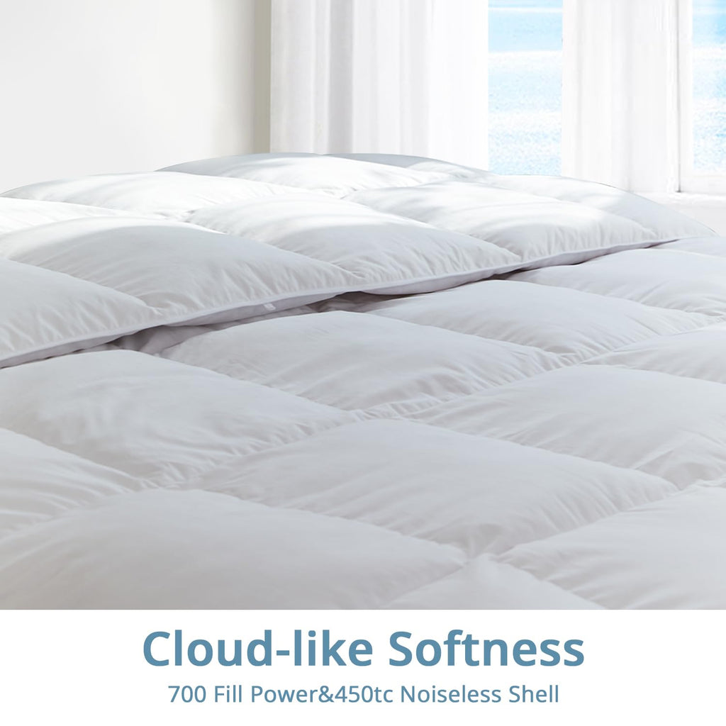 Ultra-Soft Lightweight Down Comforter, Duvet Insert, White