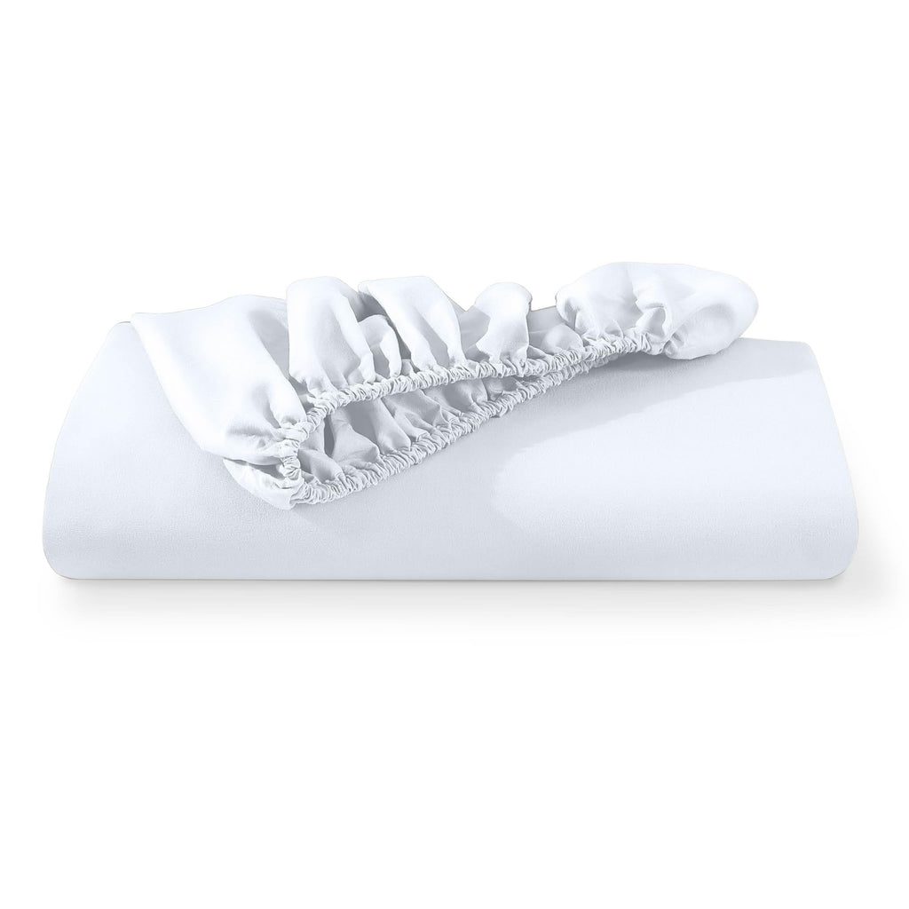 Queen Fitted Sheet - 1800 Ultra-Soft (Queen, White)