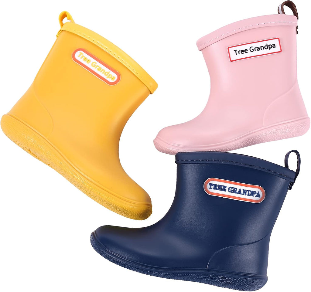Toddler Rain Boots for Boys Girls Kids Rain Shoes Baby Rain Boots