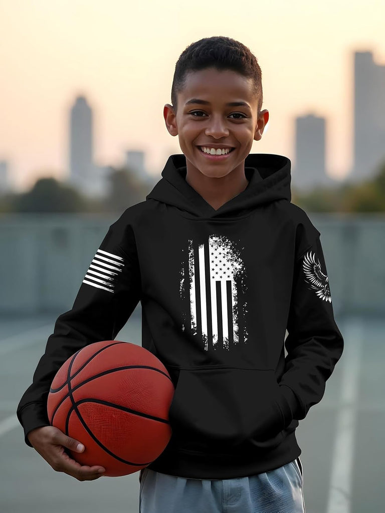 3D Print Hoodies for Teen Boys Kids, Graphic Printed Sweatshirt Pullover, with Pockets