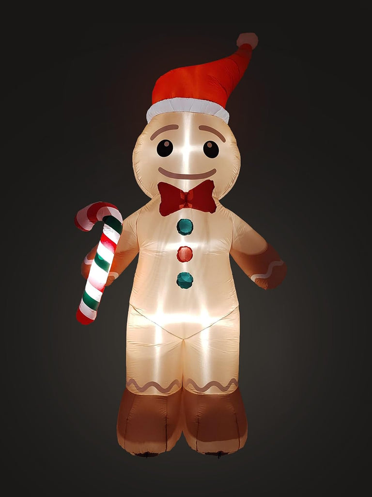 12 FT Tall Lighted Christmas Inflatable Gingerbread Man
