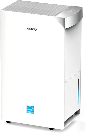 74 Pint/D Energy Star Version 6.0 Dehumidifier, 4500 Sq.Ft Smart Compressor Dehumidifier with Drain Hose