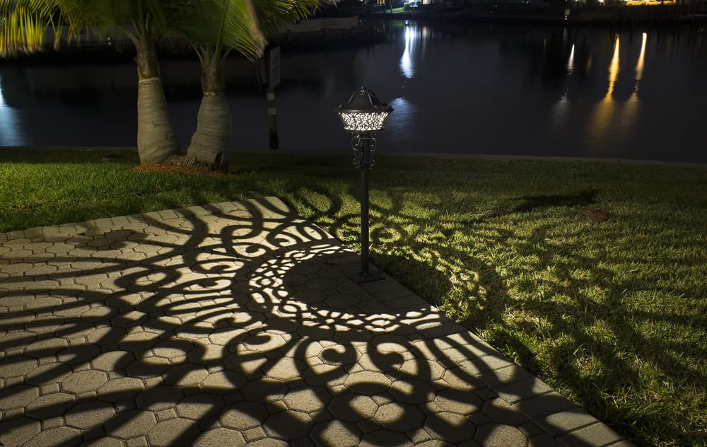 ShadowMaster 12V Integrated LED Cast Brass Path Light (Bronze)