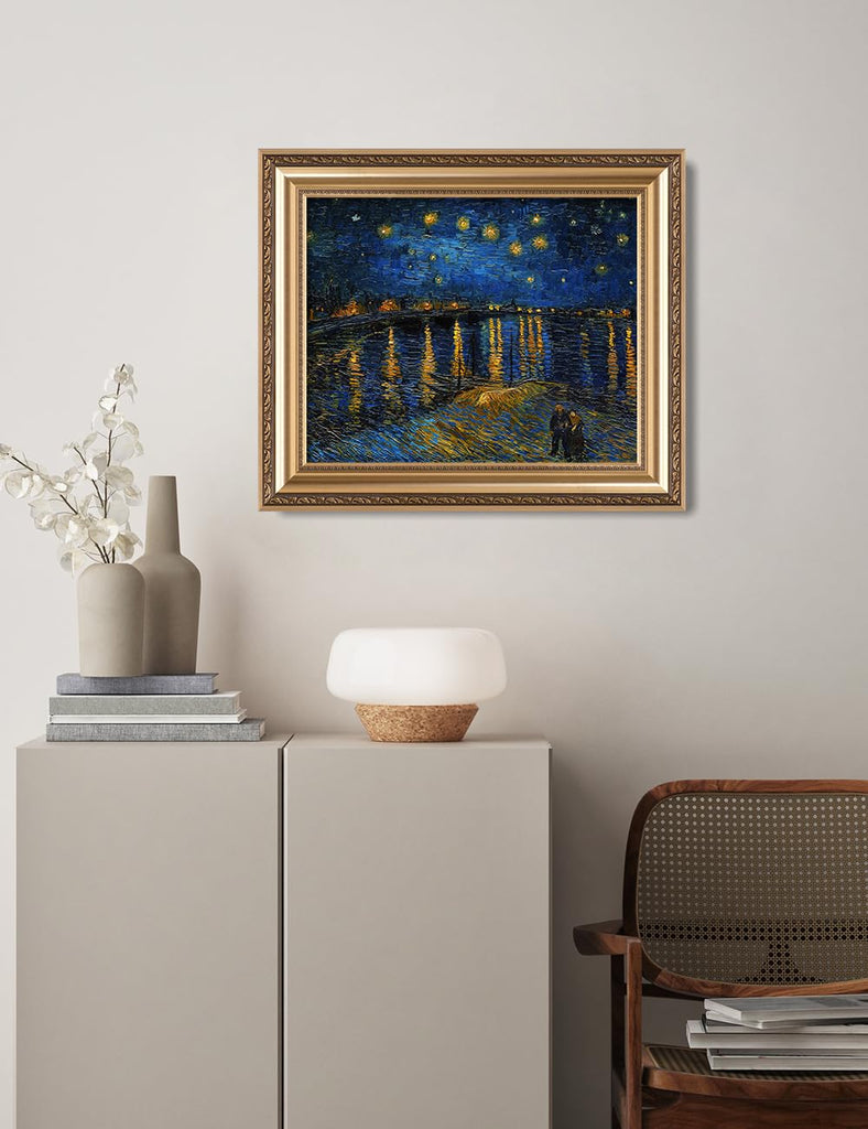 Vincent Van Gogh Wall Art, Starry Night Over the Rhone, 26x22''