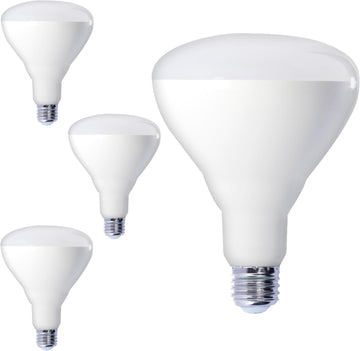 BR40 LED Light Bulb 15W (75W Equivalent) 1100 Lumens 3000K Soft White E26 Medium Base Dimmable Damp Rated Pack of 4