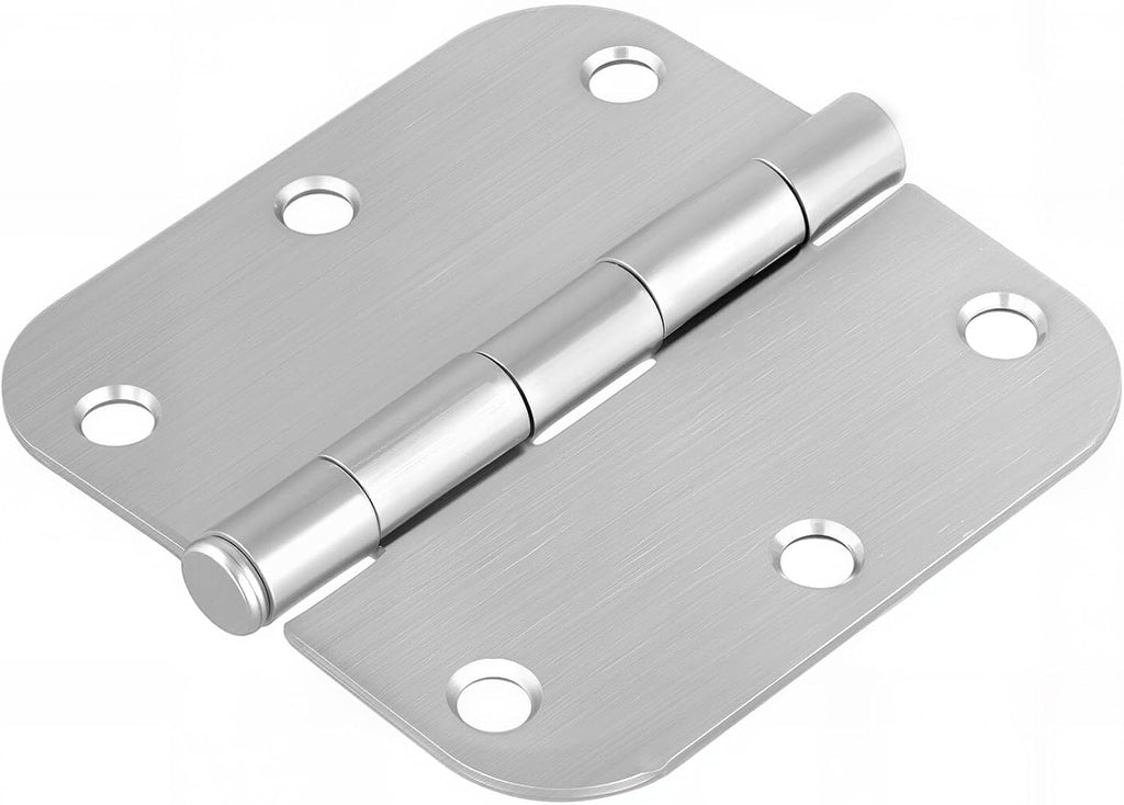 12 Pack 3.5 Inch Stainless Steel Door Hinges, Heavy Duty Brushed Nickel Door Hinges, Non-Removable Pin