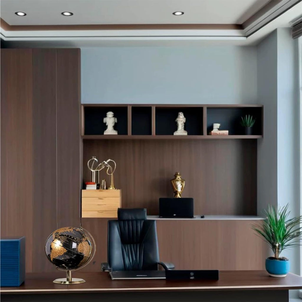 World Globe with Rotating Stainless Steel Stand for Adults - Elegant Adult Home Office Desk Bookcase Decoration &