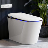WANSID Elongated Smart Toilet With Bidet Built-in, Auto Open/Close Lid, Soft-Closed Heated Seat