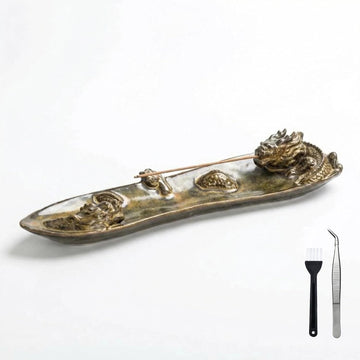 Chinese Dragon Ceramic Incense Holder for Sticks