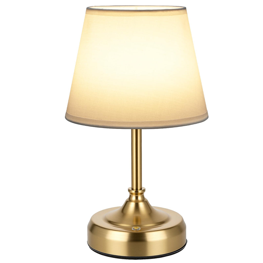 Small Cordless Table Lamp Rechargeable Gold