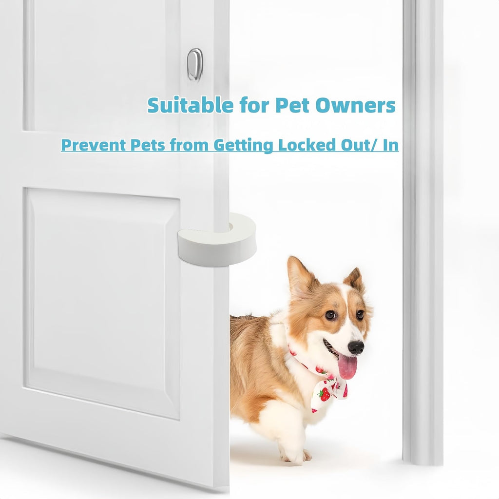 Door Pinch Guards, 6 Packs White Foam Baby Proof Door Stopper- Prevents Finger Pinch Injuries, Slamming Doors &