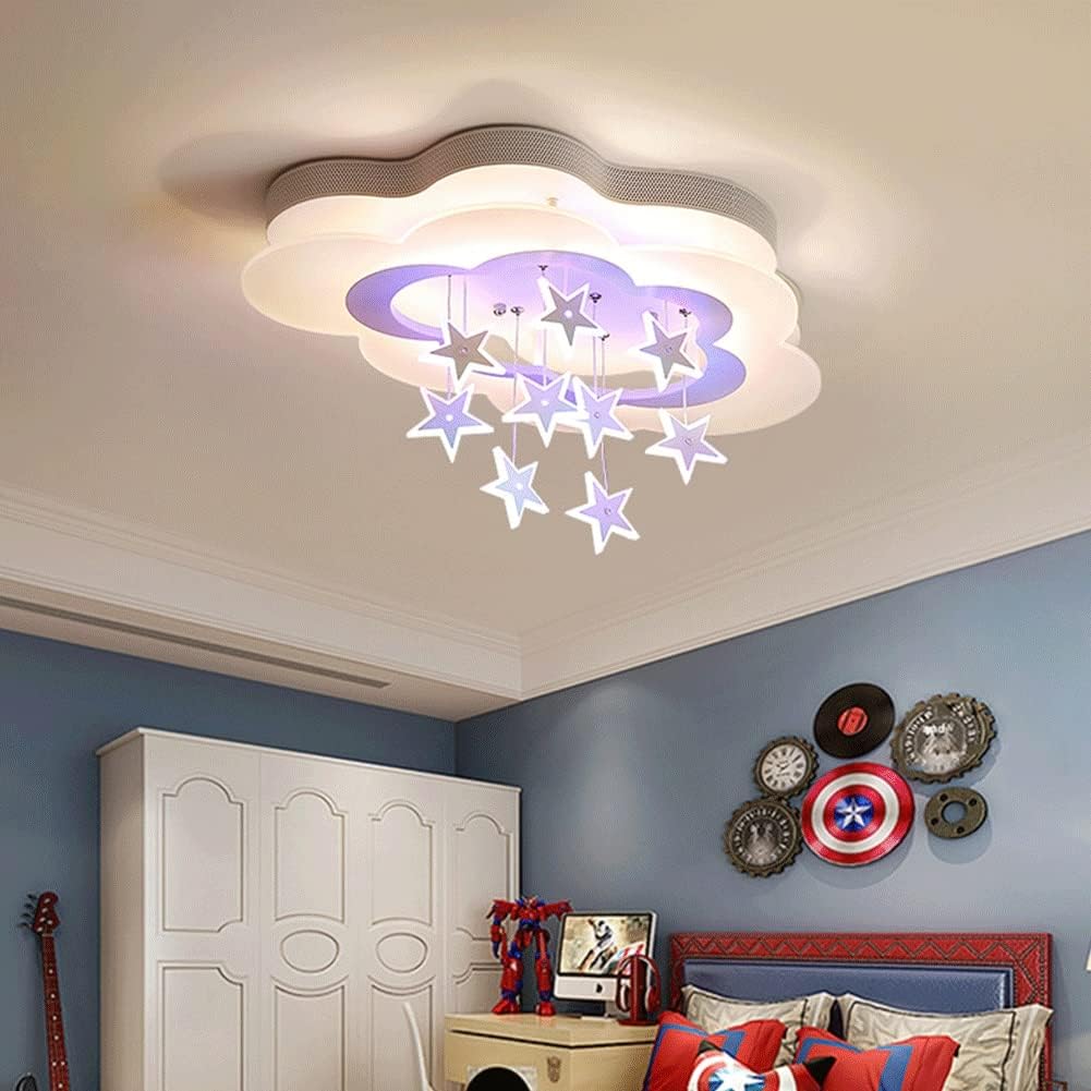 Clouds Stars LED Ceiling Light Creative Cartoon Ceiling Lamp Children's Room Lovely Close To Ceiling Light Fixtures