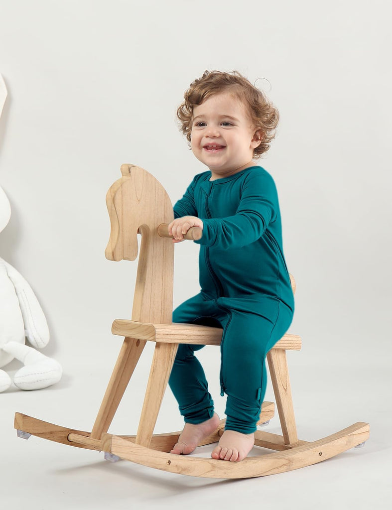 Bamboo Rayon Unisex Baby Footless Long Sleeve Romper Sleepers