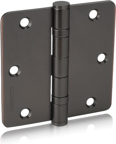 3 Pack 304 Stainless Steel Door Hinges, Oil Rubbded Bronze Non Removable Pin Heavy Duty Ball Bearing Door Hinges 3.5