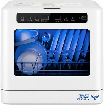 Collier Kitchen Portable Countertop Dishwasher Compact Mini Dishwasher with 5 Wash Programs