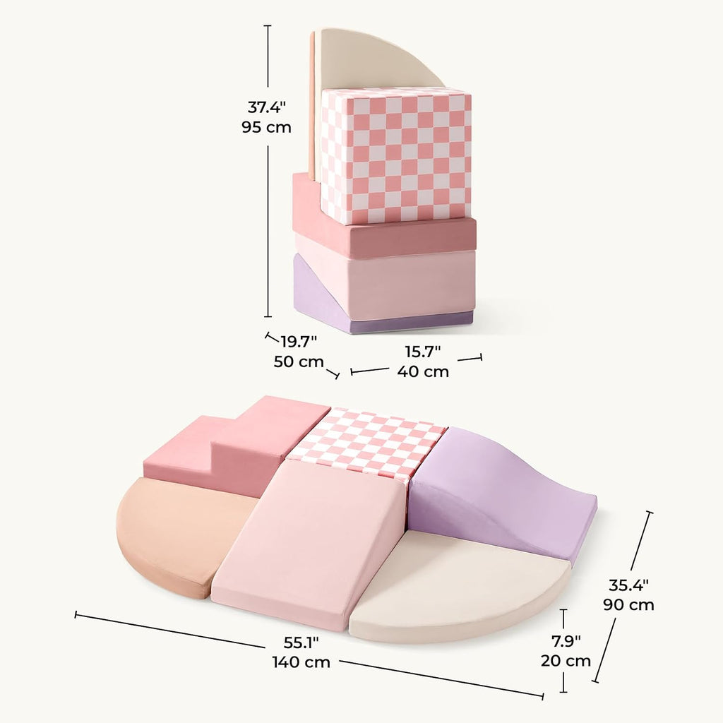 Land Soft Foam Climbing Blocks for Toddlers, Piece Foam Blocks