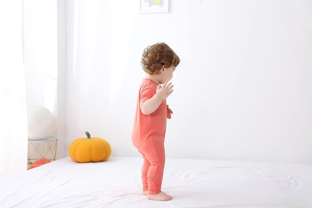 Rayon of Bamboo Baby Short Sleeve Footless Pajamas